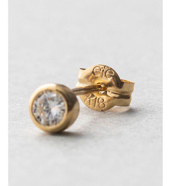 ete「K18 ダイヤモンド 0.2ct ピアス「ブライト」」|ピアス|