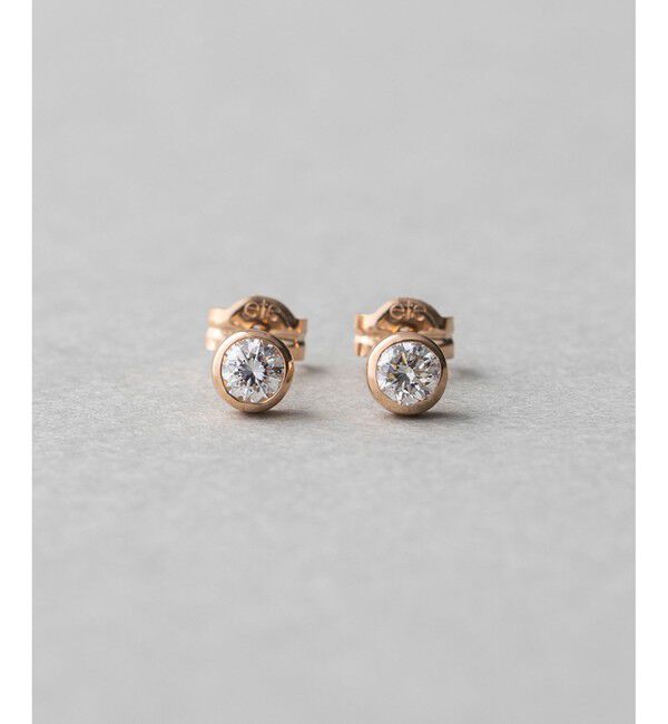 ete「K18 ダイヤモンド 0.2ct ピアス「ブライト」」|ピアス|