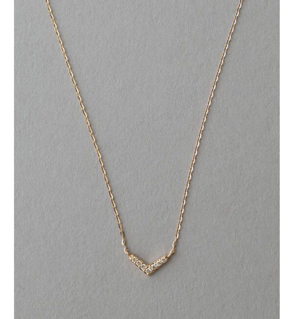 ete「[レイヤード] K10YG ダイヤモンド ネックレス」|ネックレス|イエローゴールド
