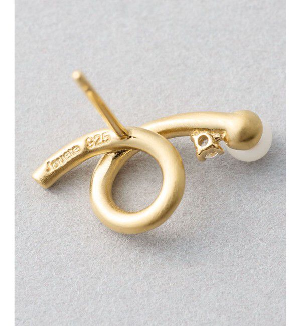 Jouete「ピアス パール&times;ジルコニア」|ピアス|
