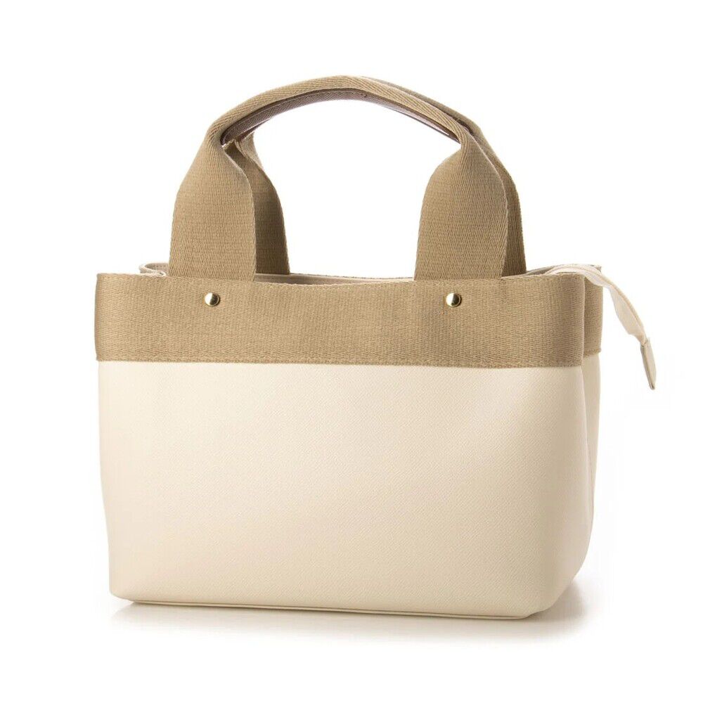 cache cache「カシュカシュ トートバッグ cache cache 通販 ショルダー付き バッグ」|トートバッグ|ホワイト1