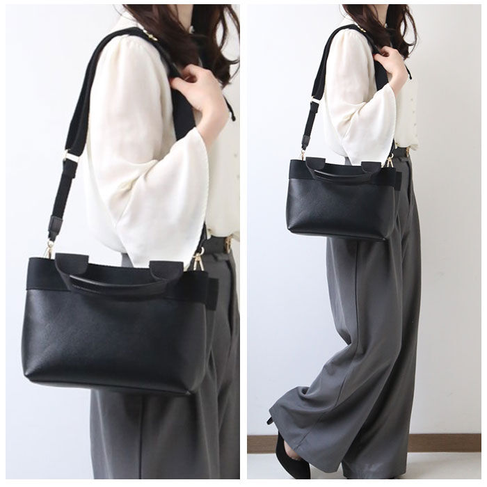 cache cache「カシュカシュ トートバッグ cache cache 通販 ショルダー付き バッグ」|トートバッグ|