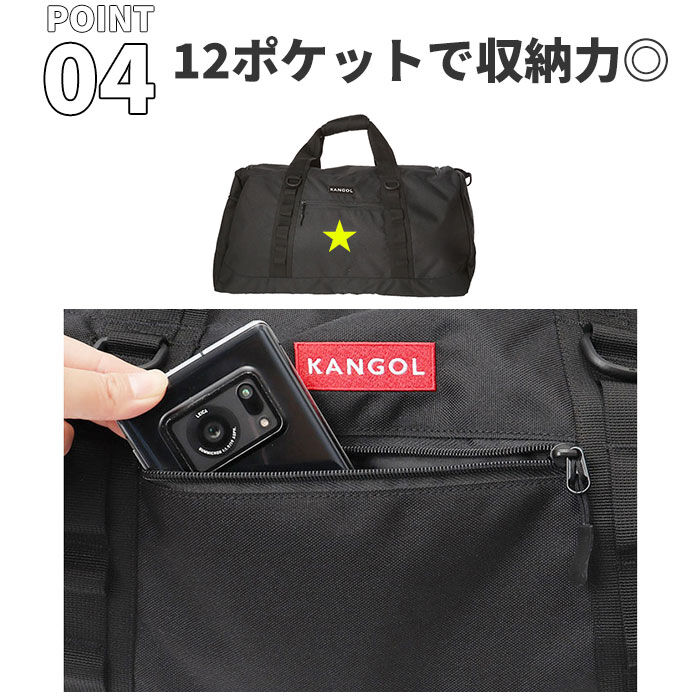 BACKYARD FAMILY「カンゴール バッグ 250-1504 KANGOL 通販 ボストンバッグ ボストンバック ボストン」|ボストンバッグ|