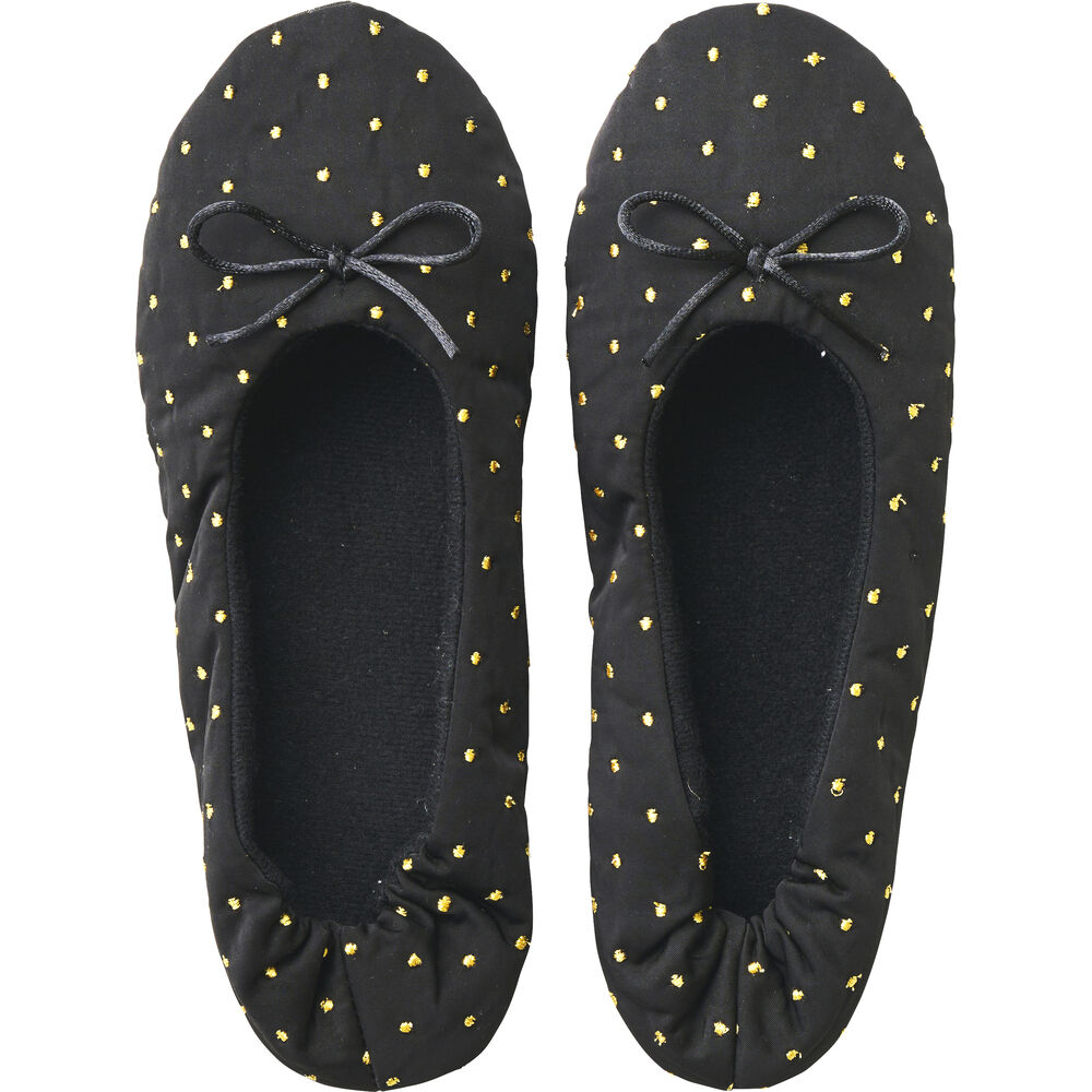 BACKYARD FAMILY「携帯スリッパ おしゃれ ママ 通販 折りたたみスリッパ 折り畳みスリッパ スリッパ」|ルームシューズ|ブラック4