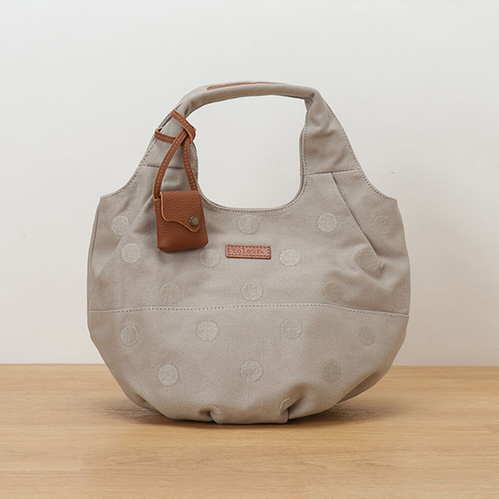 BACKYARD FAMILY「トートバッグ ドット toleur 通販 レディース ハンドバッグ コットンキャンバス 手提げ」|トートバッグ|グレー2