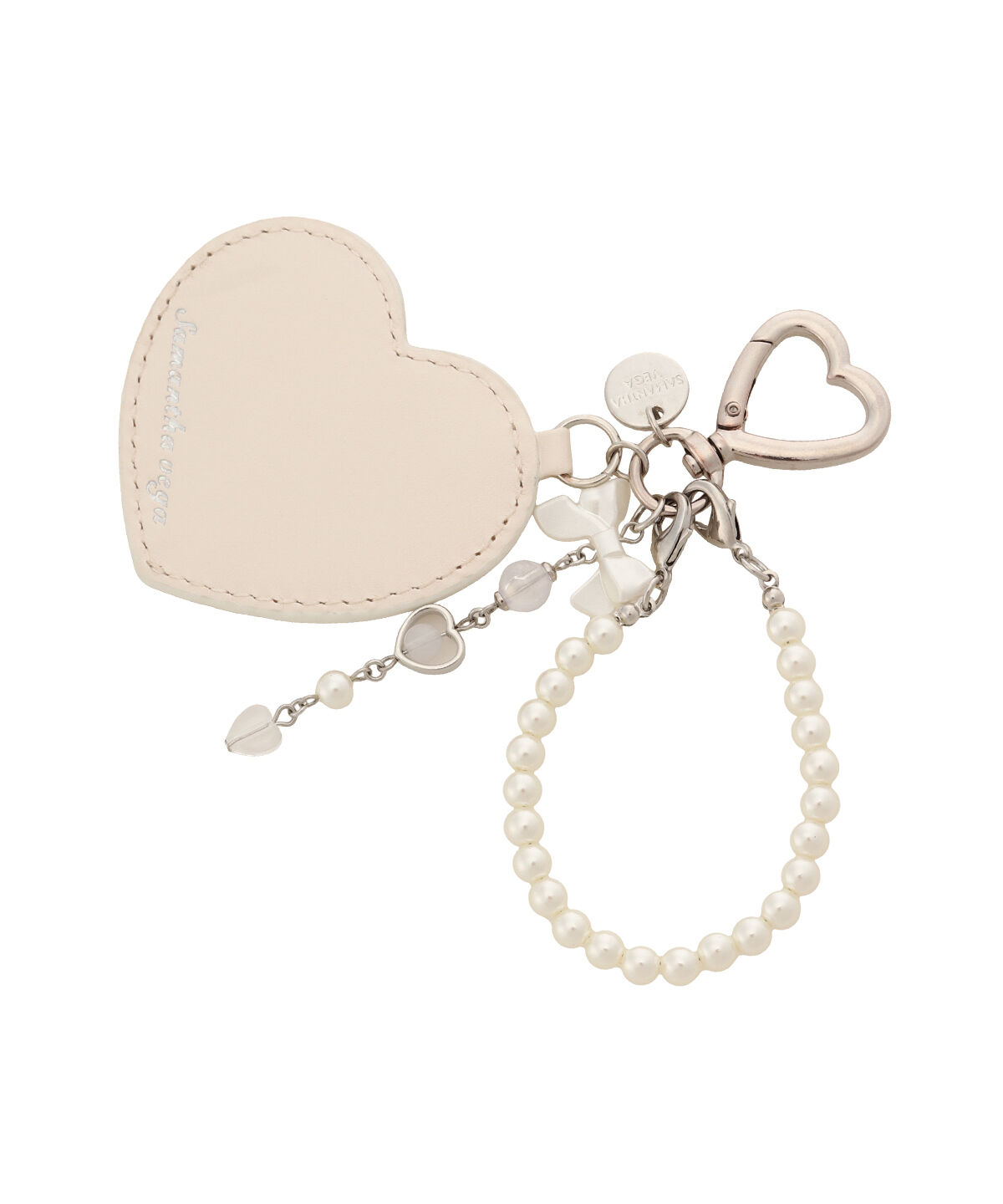 Samantha Vega「ハートミラーチャーム」|チャーム・キーホルダー|オフホワイト