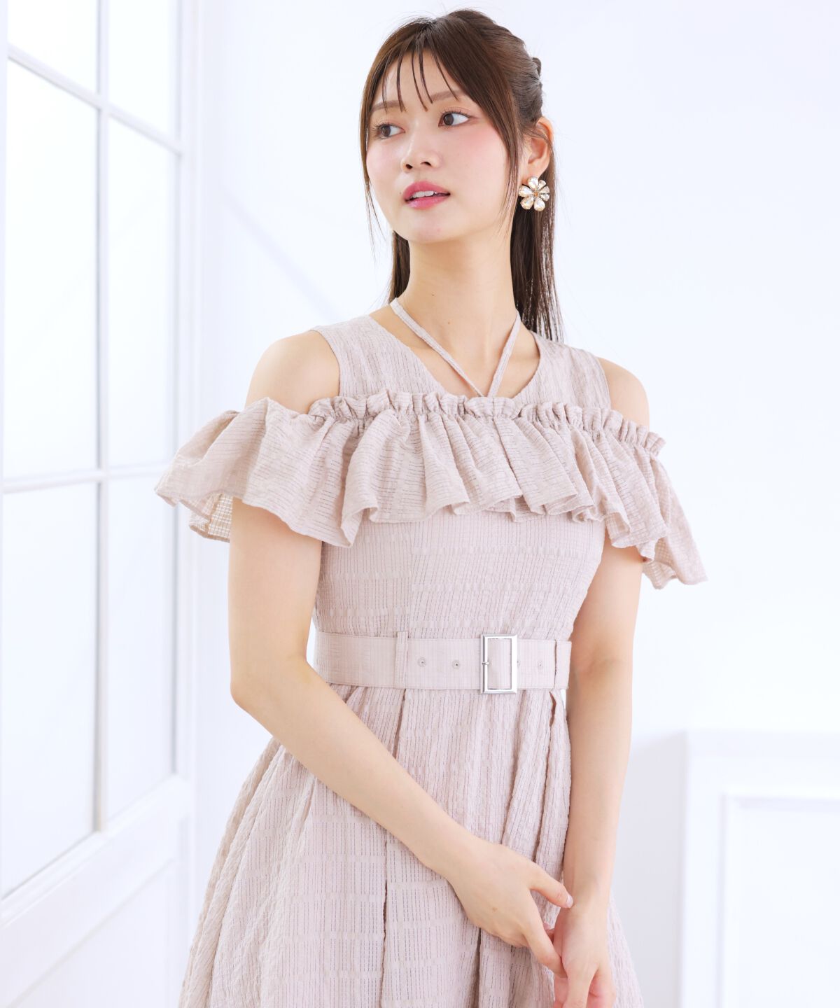 アンドクチュール「ホルターリボンコットンワンピース」|ワンピース|