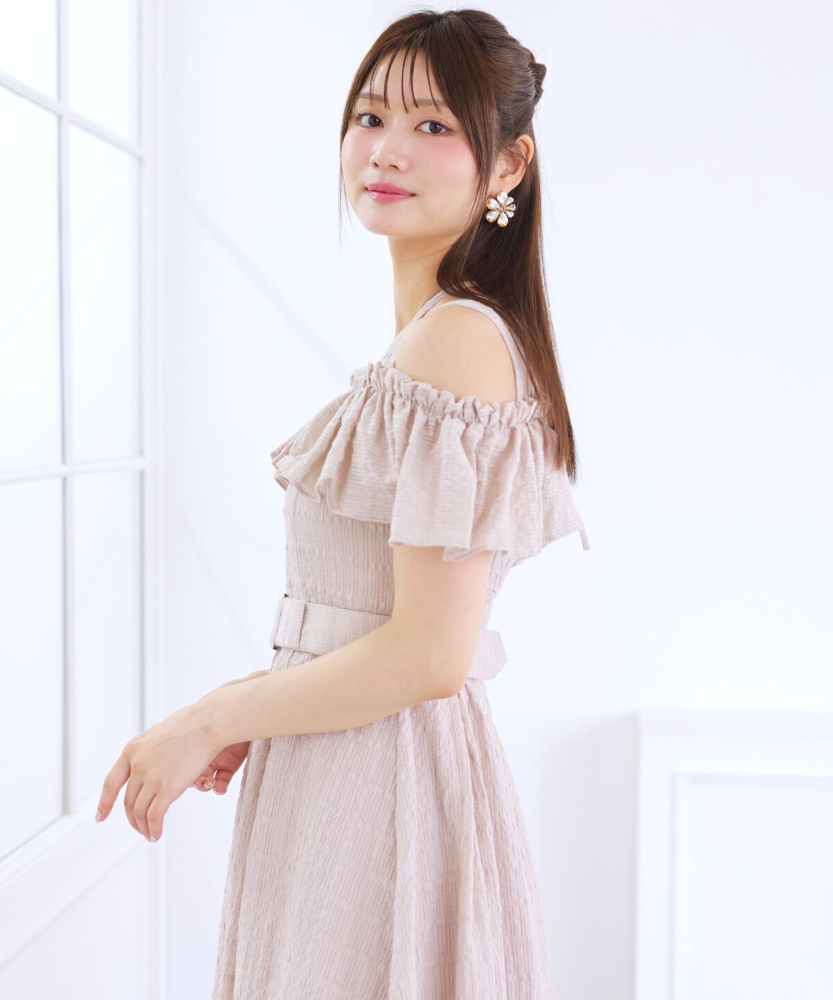 アンドクチュール「ホルターリボンコットンワンピース」|ワンピース|