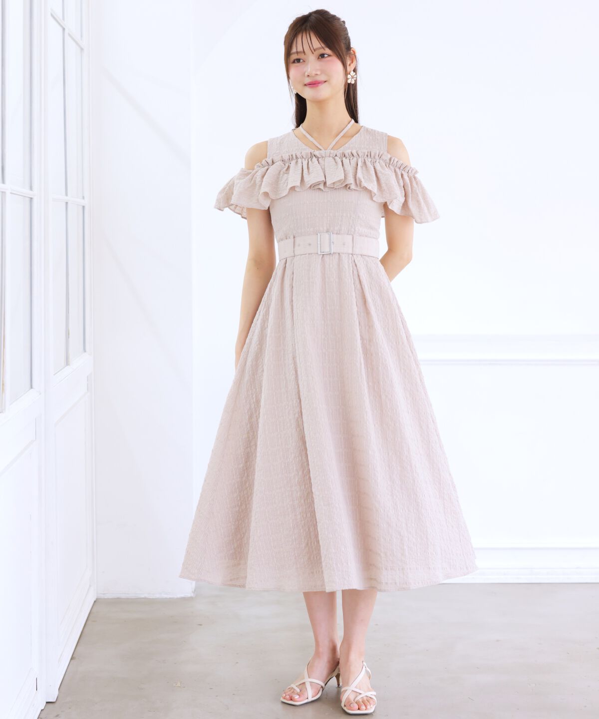 アンドクチュール「ホルターリボンコットンワンピース」|ワンピース|