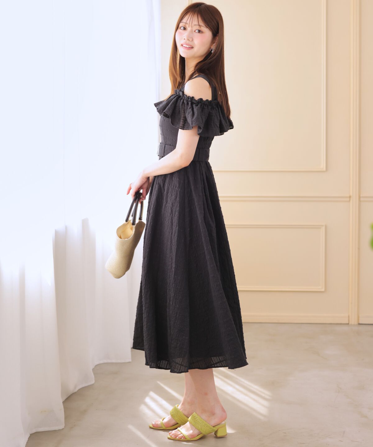 アンドクチュール「ホルターリボンコットンワンピース」|ワンピース|