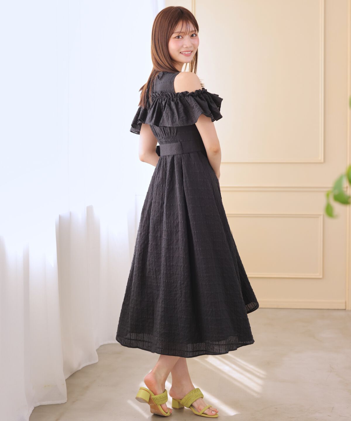 アンドクチュール「ホルターリボンコットンワンピース」|ワンピース|