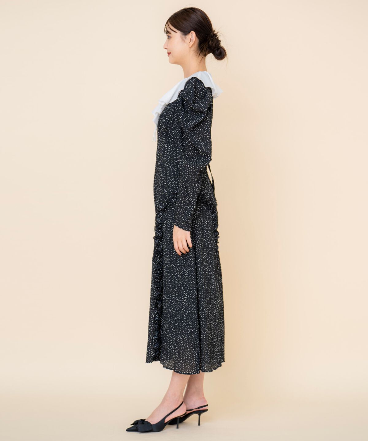 REDYAZEL「フリルカラードットワンピース」|ワンピース|