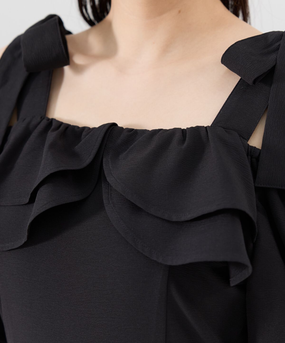 REDYAZEL「ショルダーリボンオフショルワンピース」|ワンピース|