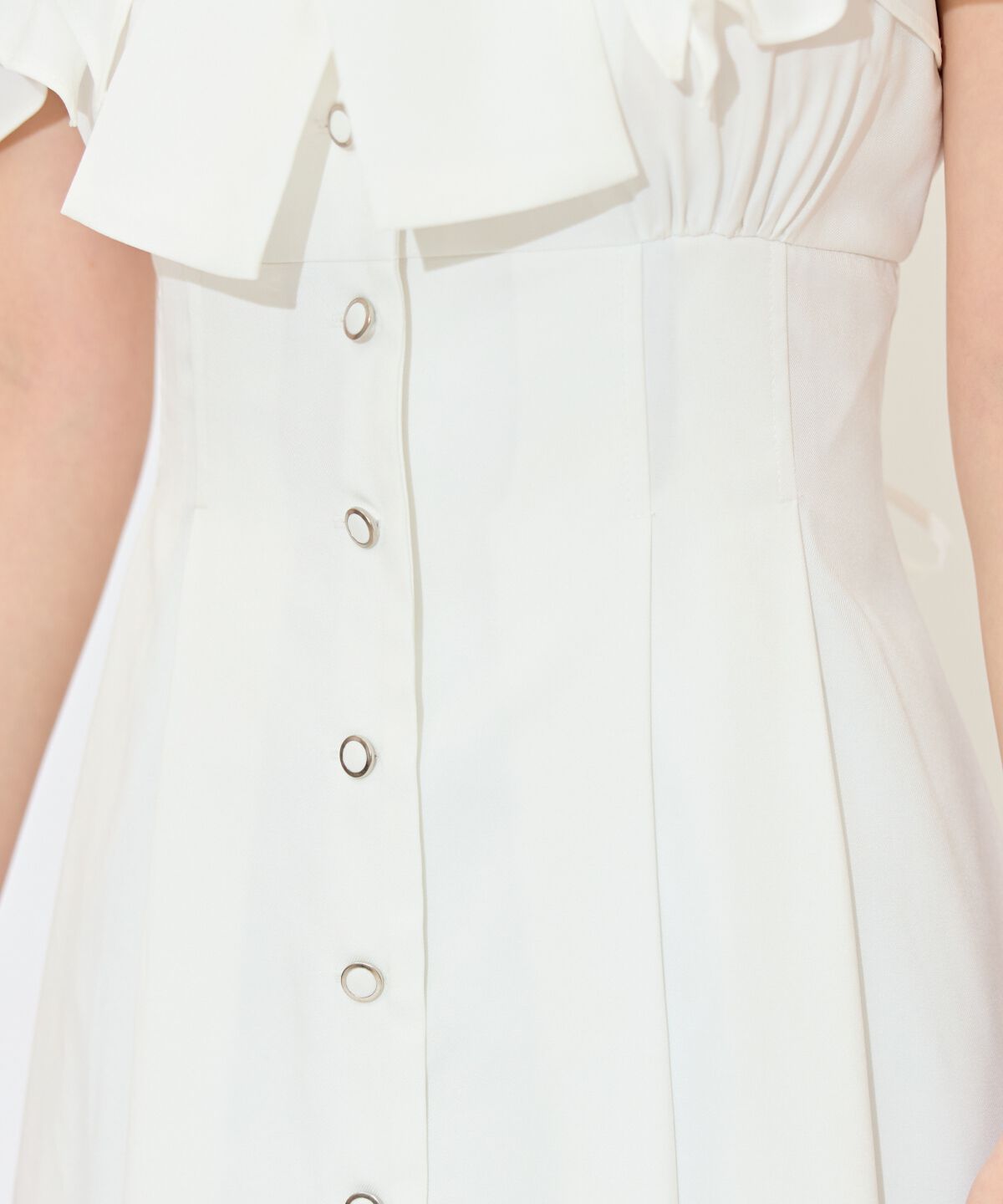 WILLSELECTION「ラッフルスリーブリボンタイワンピース」|ワンピース|