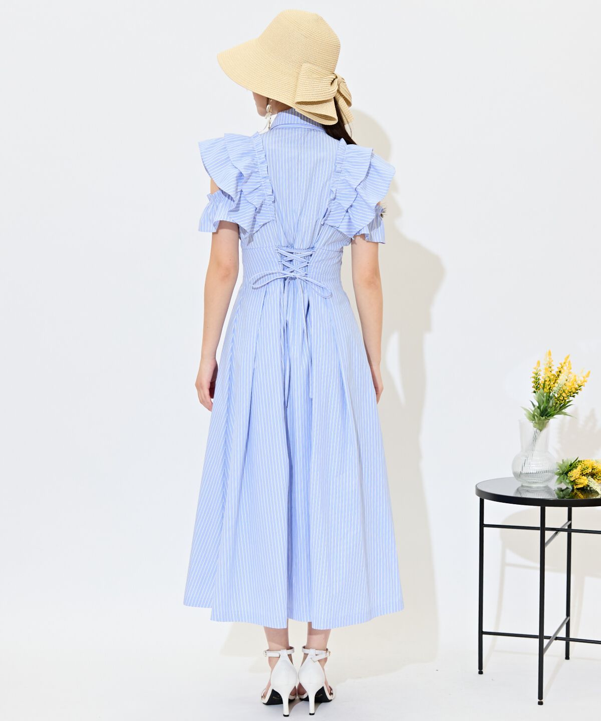 WILLSELECTION「ラッフルスリーブリボンタイワンピース」|ワンピース|