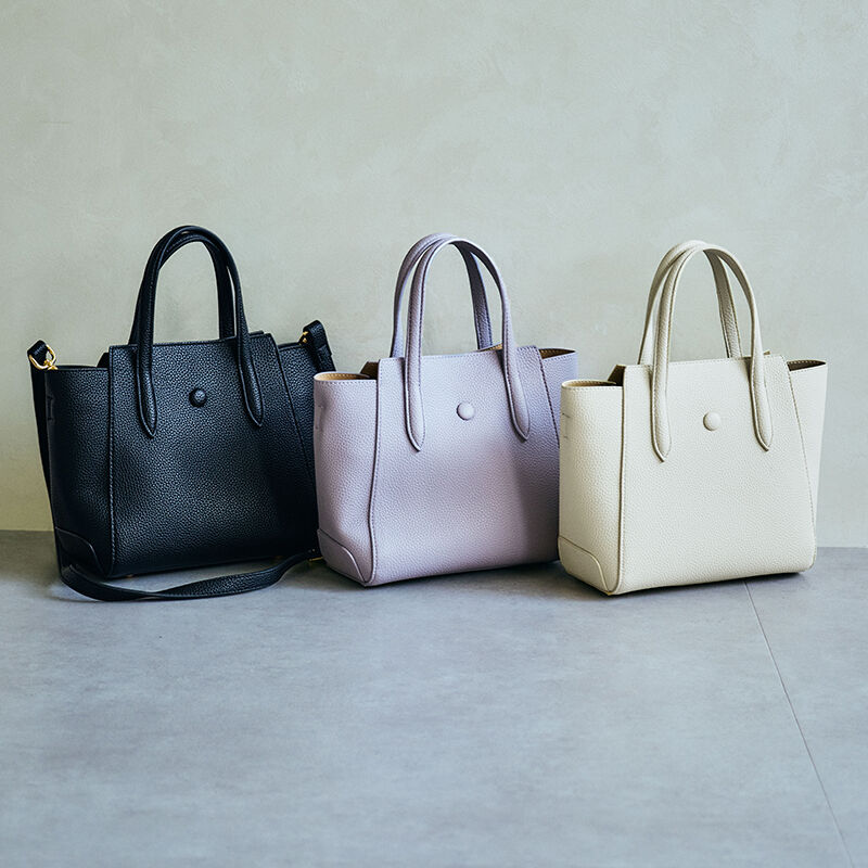 ORiental TRaffic「ボタンモチーフハンドバッグ/BA-266」|ハンドバッグ|IVORY