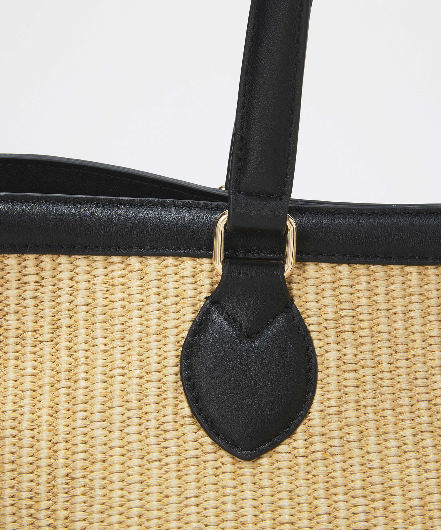 TOPKAPI BREATH「【Breath TOPKAPI】サングラスホルダー付き レザーコンビ カゴバッグ L 」|トートバッグ|