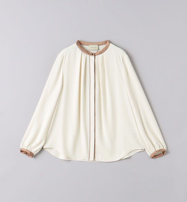 UNITED ARROWS「バイカラー パイピング ブラウス」|シャツ・ブラウス|