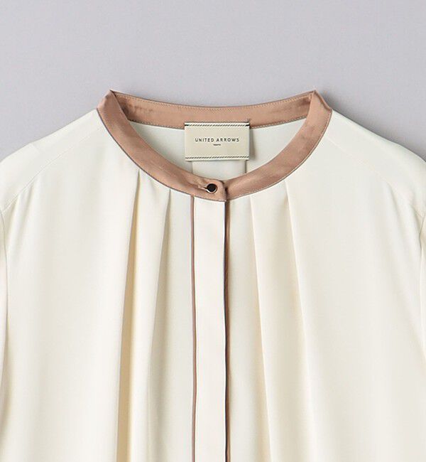 UNITED ARROWS「バイカラー パイピング ブラウス」|シャツ・ブラウス|