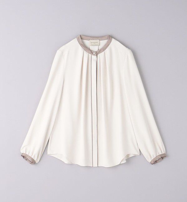 UNITED ARROWS「バイカラー パイピング ブラウス」|シャツ・ブラウス|