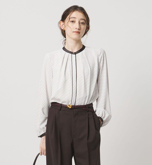 UNITED ARROWS「バイカラー パイピング ブラウス」|シャツ・ブラウス|その他1