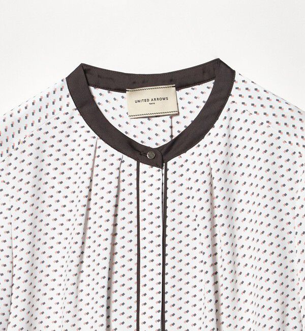 UNITED ARROWS「バイカラー パイピング ブラウス」|シャツ・ブラウス|