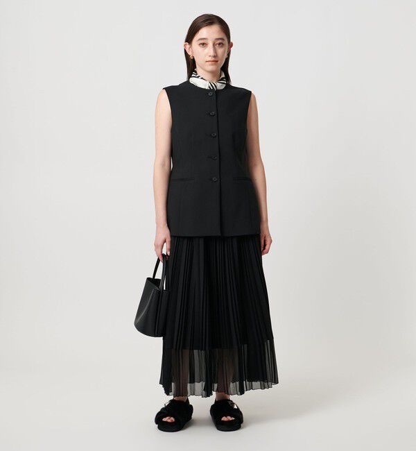 UNITED ARROWS「フェイクファークロス ビジュー サンダル」|サンダル|