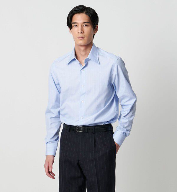 UNITED ARROWS「THOMAS MASON/トーマスメイソン エンドオンエンド ストライプ レギュラーカラー シャツ」|シャツ・ブラウス|