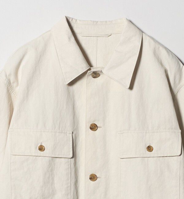 UNITED ARROWS「ツイル ミリタリー オーバーシャツ」|シャツ・ブラウス|