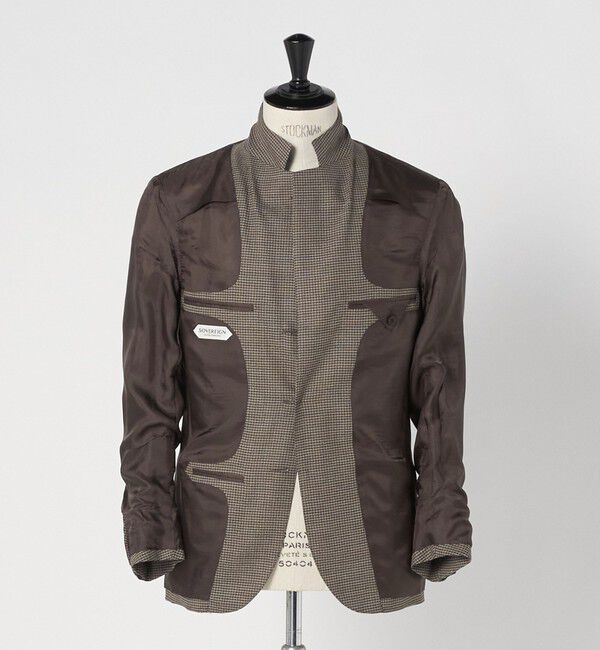 UNITED ARROWS「＜SOVEREIGN＞バスケットチェック ハンドライン シングル 3ボタン テーラードジャケット」|テーラードジャケット|