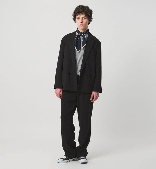 UNITED ARROWS「ポリエステルサブレ オーディナリー ダブル 4ボタン ジャケット」|テーラードジャケット|