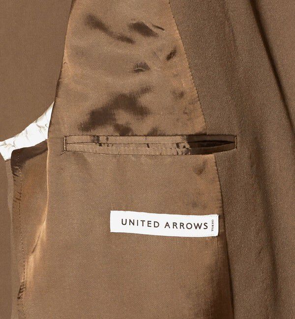 UNITED ARROWS「ポリエステルサブレ オーディナリー ダブル 4ボタン ジャケット」|テーラードジャケット|
