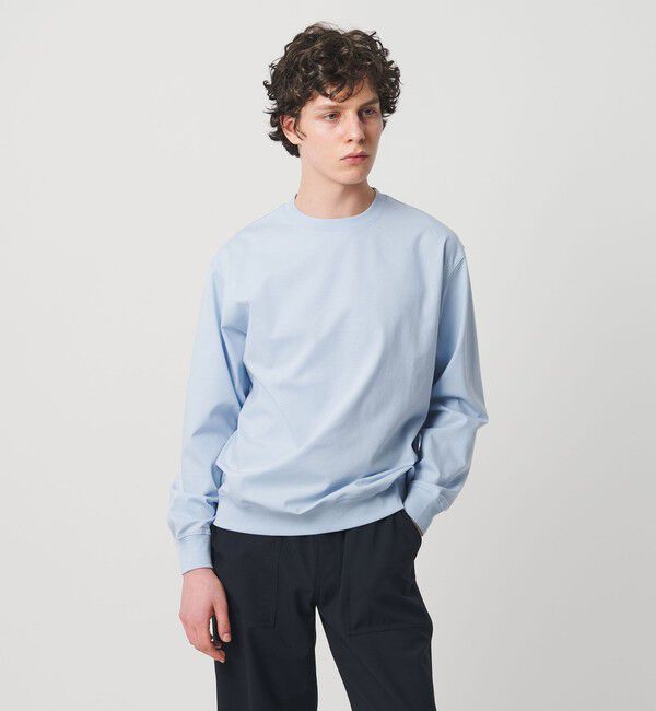 UNITED ARROWS「ポンチ ロングスリーブ スウェット ー抗菌防臭・接触冷感ー」|Tシャツ・カットソー|