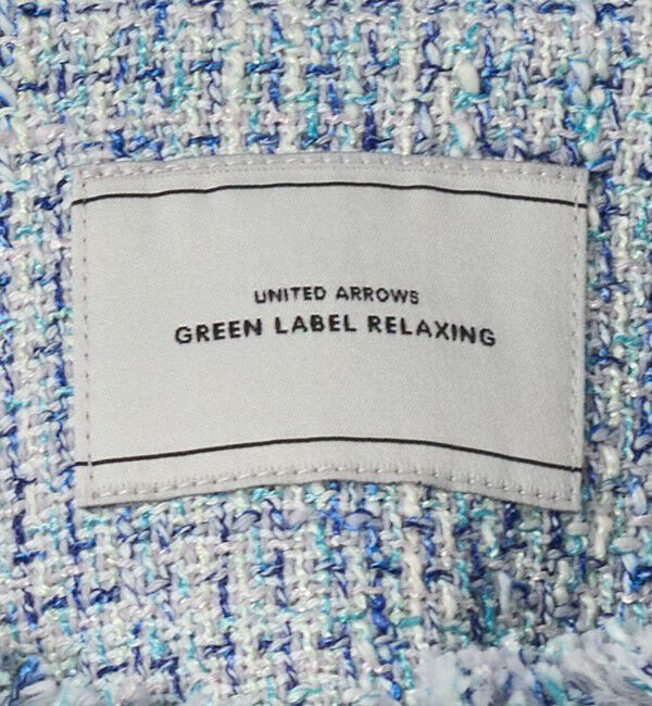 UNITED ARROWS green label relaxing「［size SHORTあり］ミックス ツイードライク ポケット ノーカラー ジャケット」|ノーカラージャケット|