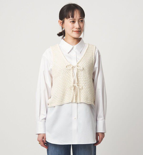 UNITED ARROWS green label relaxing「メッシュ ニット 2WAY ジレ ウォッシャブル」|ベスト・ジレ|