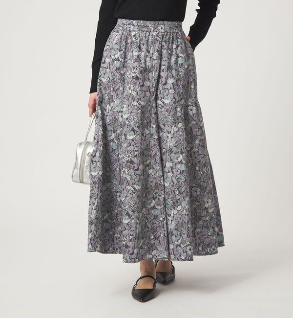 UNITED ARROWS green label relaxing「LIBERTY フレア スカート」|フレア|MD.GRAY