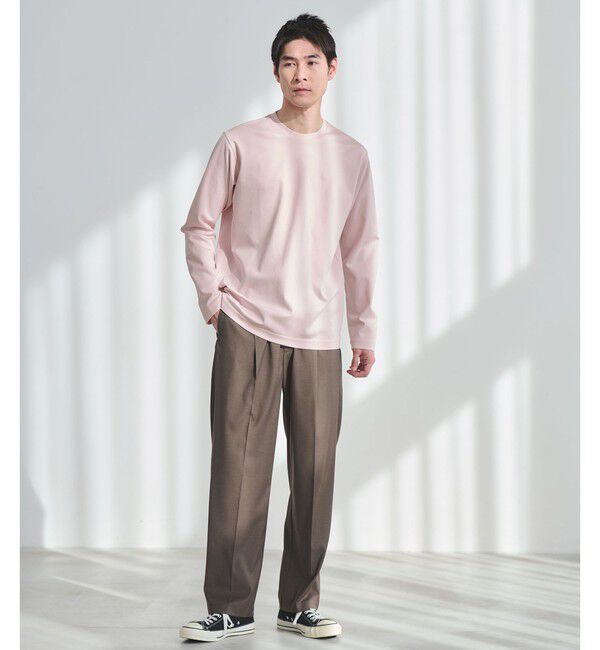 UNITED ARROWS green label relaxing「オーガニック コットン ポンチ クルーネック Tシャツ」|Tシャツ・カットソー|