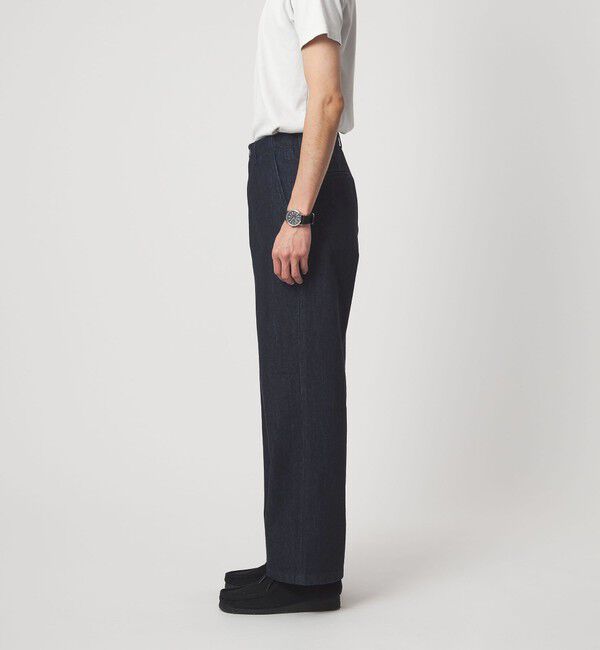 UNITED ARROWS green label relaxing「ウォッシュド ワイド デニムパンツ」|デニム|