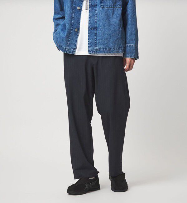 UNITED ARROWS green label relaxing「ストライプ ワイド ユーティリティパンツ W2 イージーパンツ -ストレッチ-」|その他|