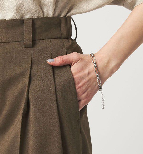 UNITED ARROWS green label relaxing「［size SHORT/TALLあり］ツイル イージー ワイド パンツ」|スラックス|