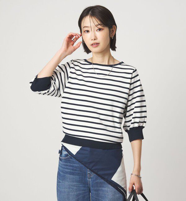 UNITED ARROWS green label relaxing「HIYOKE フォルム スリーブ プルオーバー ニット」|ニット・セーター|