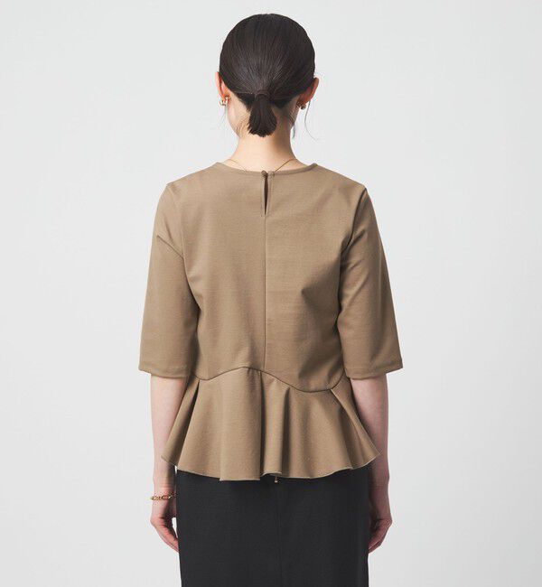 UNITED ARROWS green label relaxing「イレヘム ペプラム ポンチ プルオーバー カットソー 接触冷感 UVカット」|Tシャツ・カットソー|