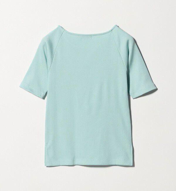 UNITED ARROWS green label relaxing「ブライトリブ ボートネック 5分袖 プルオーバー カットソー」|Tシャツ・カットソー|