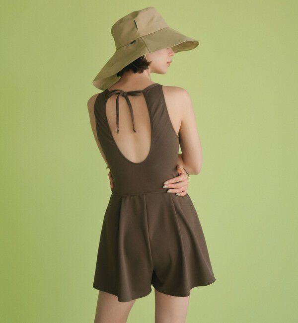 UNITED ARROWS green label relaxing「ジョーゼット風 バックオープン オールインワン スイムウェア / 水着」|スポーツ|DK.BROWN