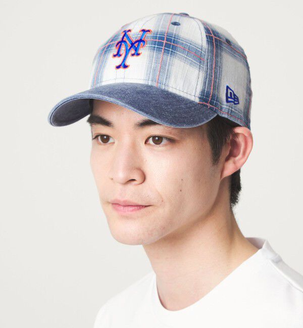 UNITED ARROWS green label relaxing「【別注】＜NEW ERA＞GLR チェック 9THIRTY キャップ」|キャップ・キャスケット|NAVY