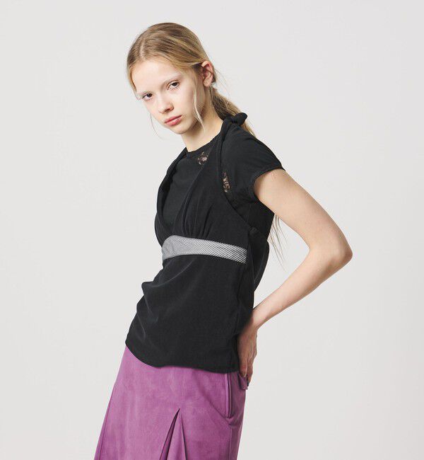 ATTISESSION「＜ATTISESSION＞パイル ホルターネック トップス」|その他|