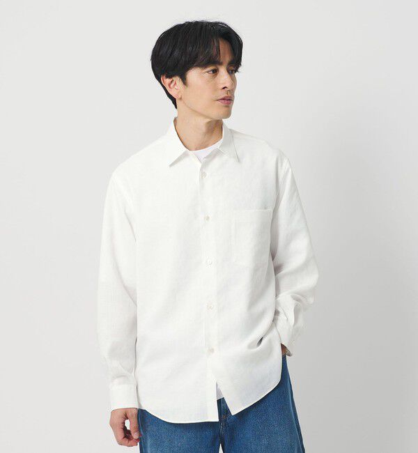 BEAUTY&YOUTH UNITED ARROWS「ライト リネンタッチ レギュラー シャツ FORM TAPERD型」|シャツ・ブラウス|