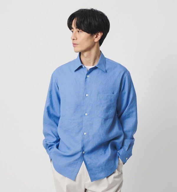 BEAUTY&YOUTH UNITED ARROWS「ライト リネンタッチ レギュラー シャツ FORM TAPERD型」|シャツ・ブラウス|