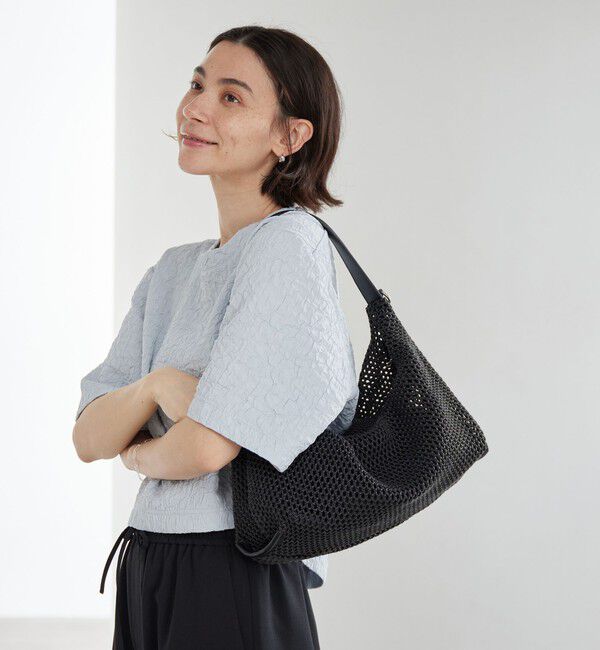 BEAUTY&YOUTH UNITED ARROWS「コンビ ネット ショルダーバッグ」|ショルダー・メッセンジャー|BLACK