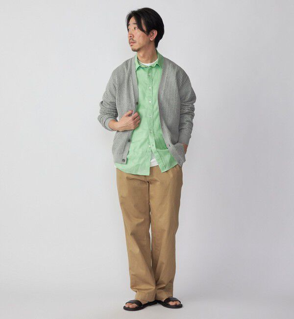 SHIPS「SHIPS:〈手洗い可能〉12ゲージ クロシェライク アイレット カーディガン」|カーディガン|